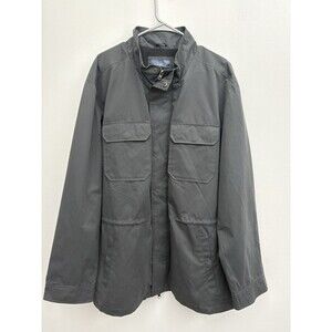 George Men’s Trailblazer Field Jacket Gray 2XL (50-52) multi pocket Full-zip